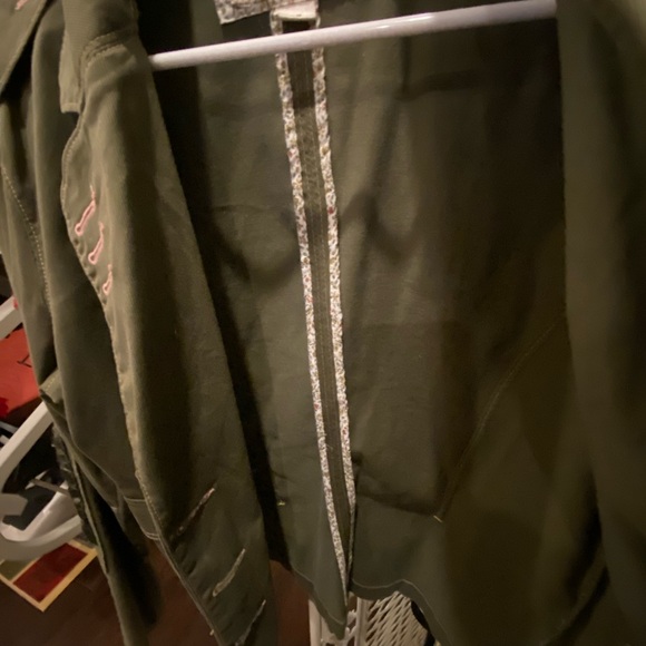 Cute PLUGG blazer!! Size M Army Green color Great Condition - Picture 6 of 9